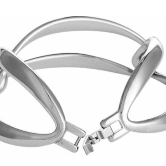 NWT Calvin Klein Silver Bracelet, with gift bag and box, NEW - Picture 3 of 5